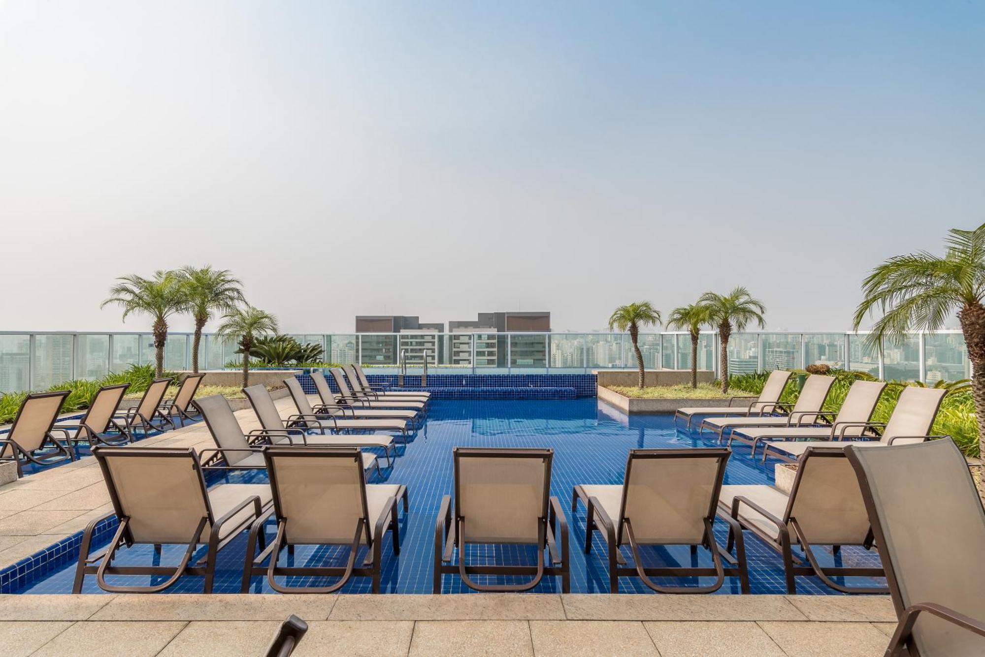Estilo, Conforto E Vista Panoramica Ideal Para Trabalho Ou Lazer São Paulo Exterior photo