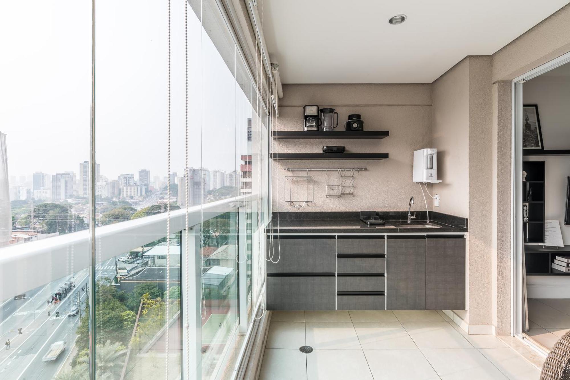 Estilo, Conforto E Vista Panoramica Ideal Para Trabalho Ou Lazer São Paulo Exterior photo